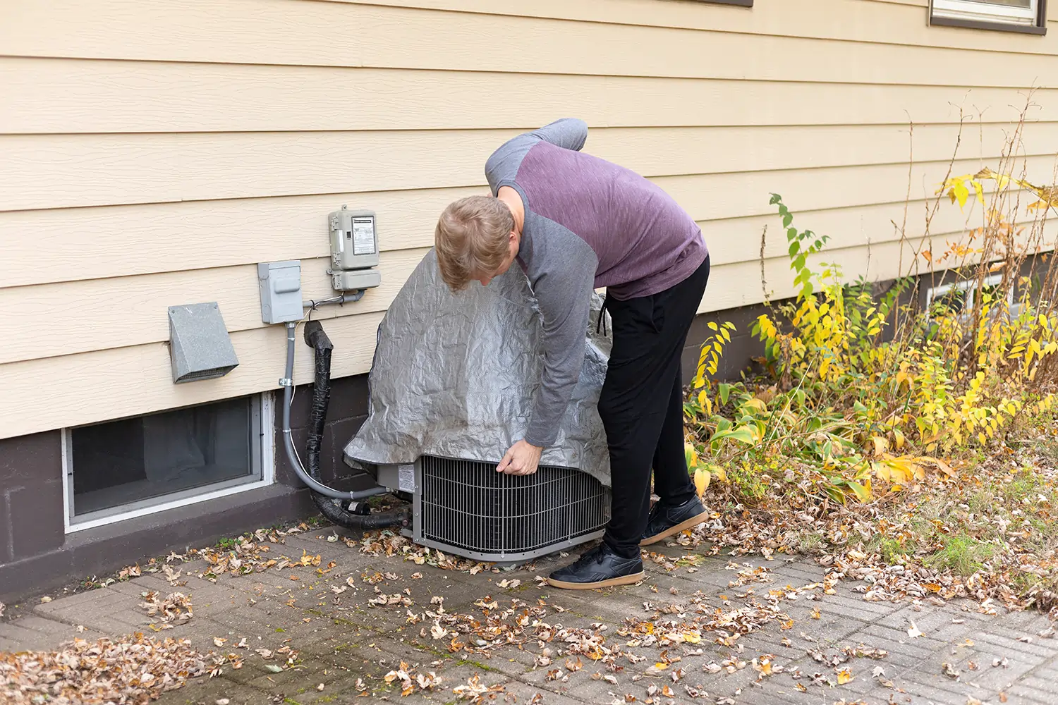 covering residential ac unit